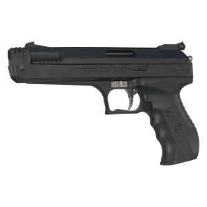 Beeman 2004 Deluxe Air Pistol .177 Pellet Post Front/Adj Rear Syn Grip/Frame Black