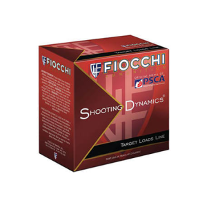 Fiocchi Shooting Dynamics 12 Gauge 2.75\" 1oz #8 Lead Shot 25 Rounds Brass Case.
