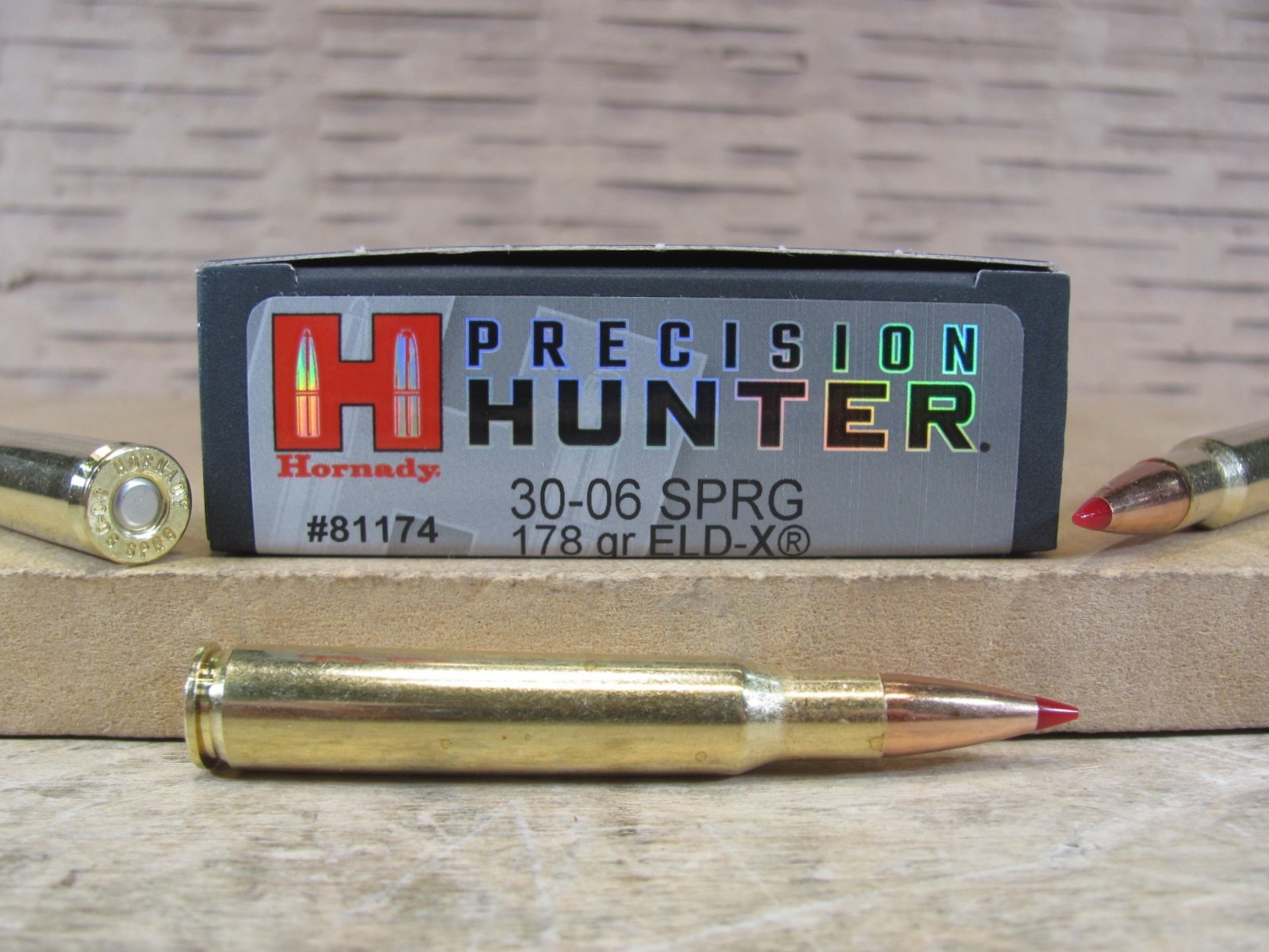 20 Round Box – 30-06 SPRG 178 Grain ELD-X Hornady Precision Hunter Ammo – 81174