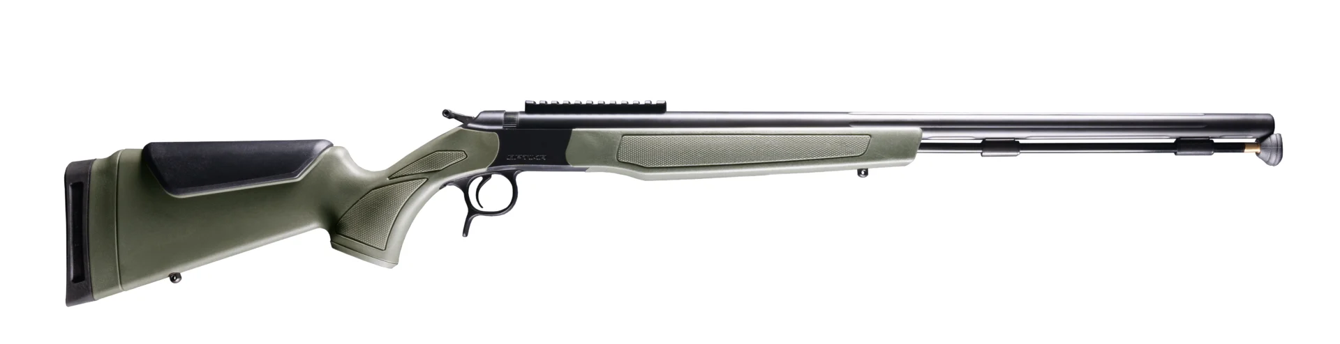 CVA OPTIMA .50CAL BLK/ODG RAIL