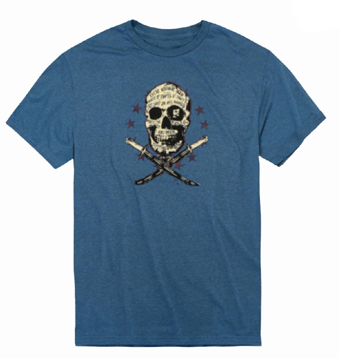 Viktos Hoist the Black T-Shirt, Navy Heather - Large