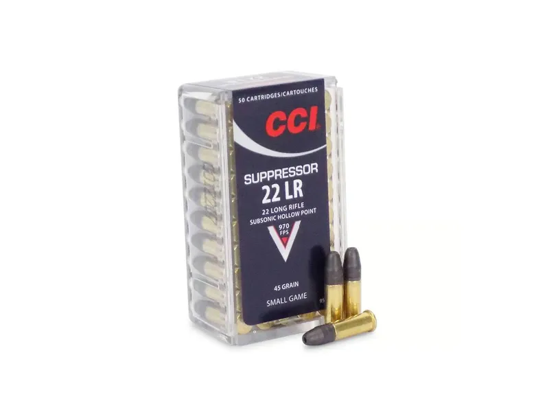 CCI Suppressor 22 LR 45 Grain Lead HP (Box)