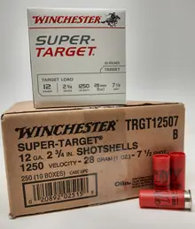 Winchester 12 Gauge Ammunition TRGT12507CASE 2-3/4" 1oz 7-1/2 Shot CASE 250 Rounds