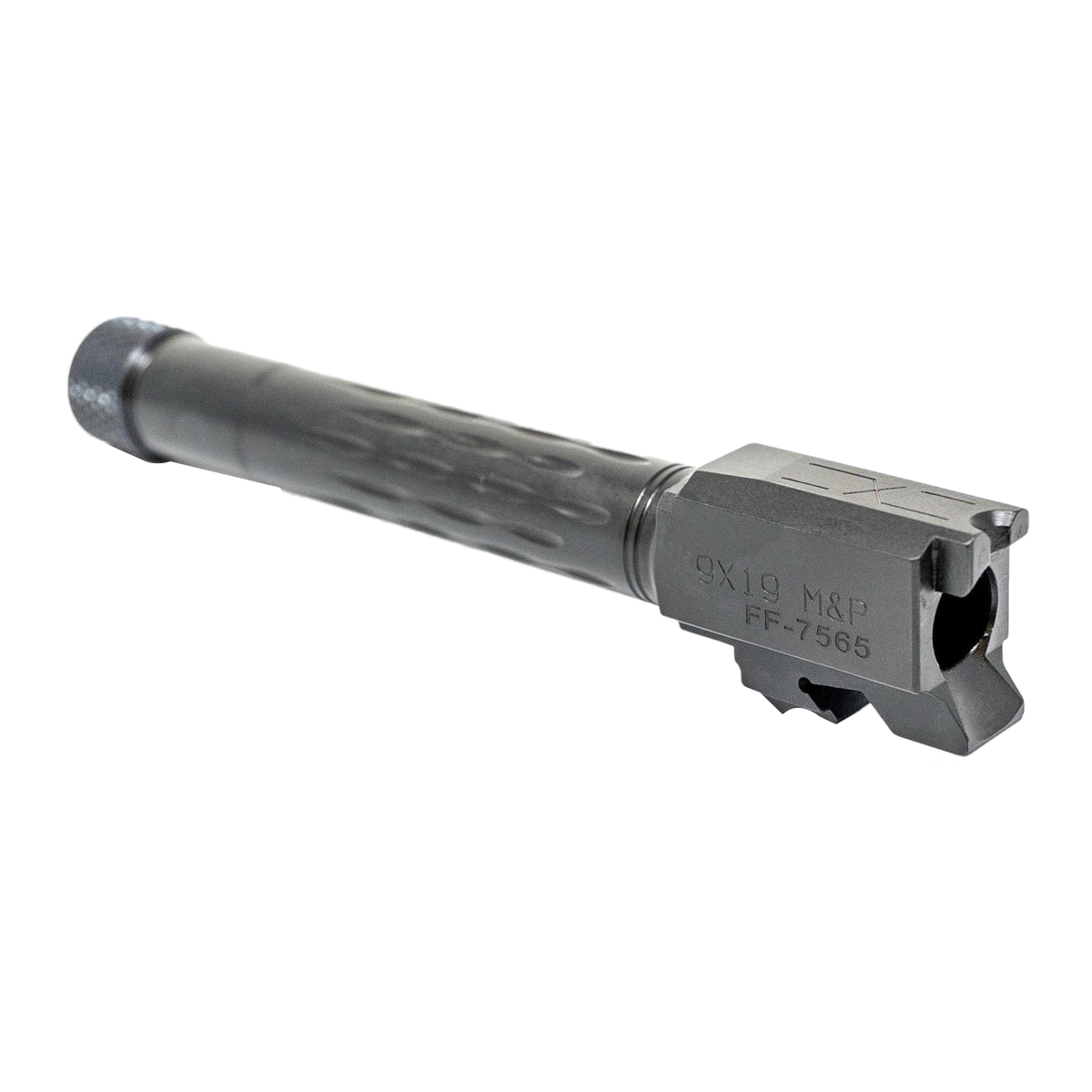 Faxon Firearms Button Rifled Fluted Drop-In Barrel 9mm Fits Smith & Wesson M&P Full-Size, Black