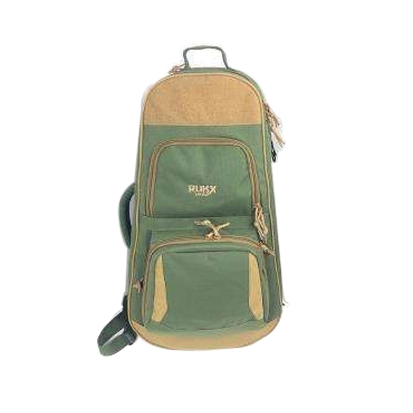 Rukx Gear Discrete 13.70" x 4.70" x 25.50" AR Pistol Bag, Tan/Green