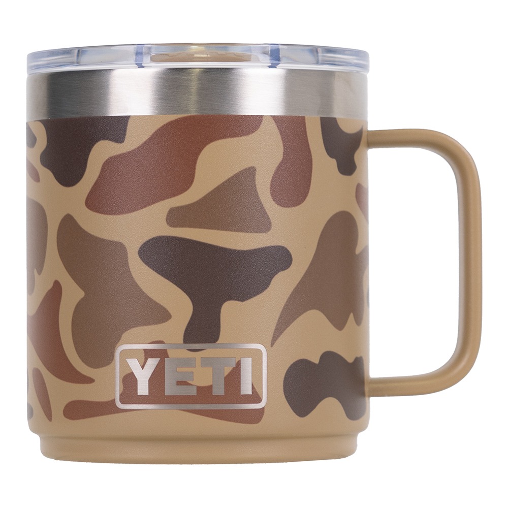Yeti Rambler 10 oz Ceramic Lined Mug with Mag Slider Lid, Wetlands Camo