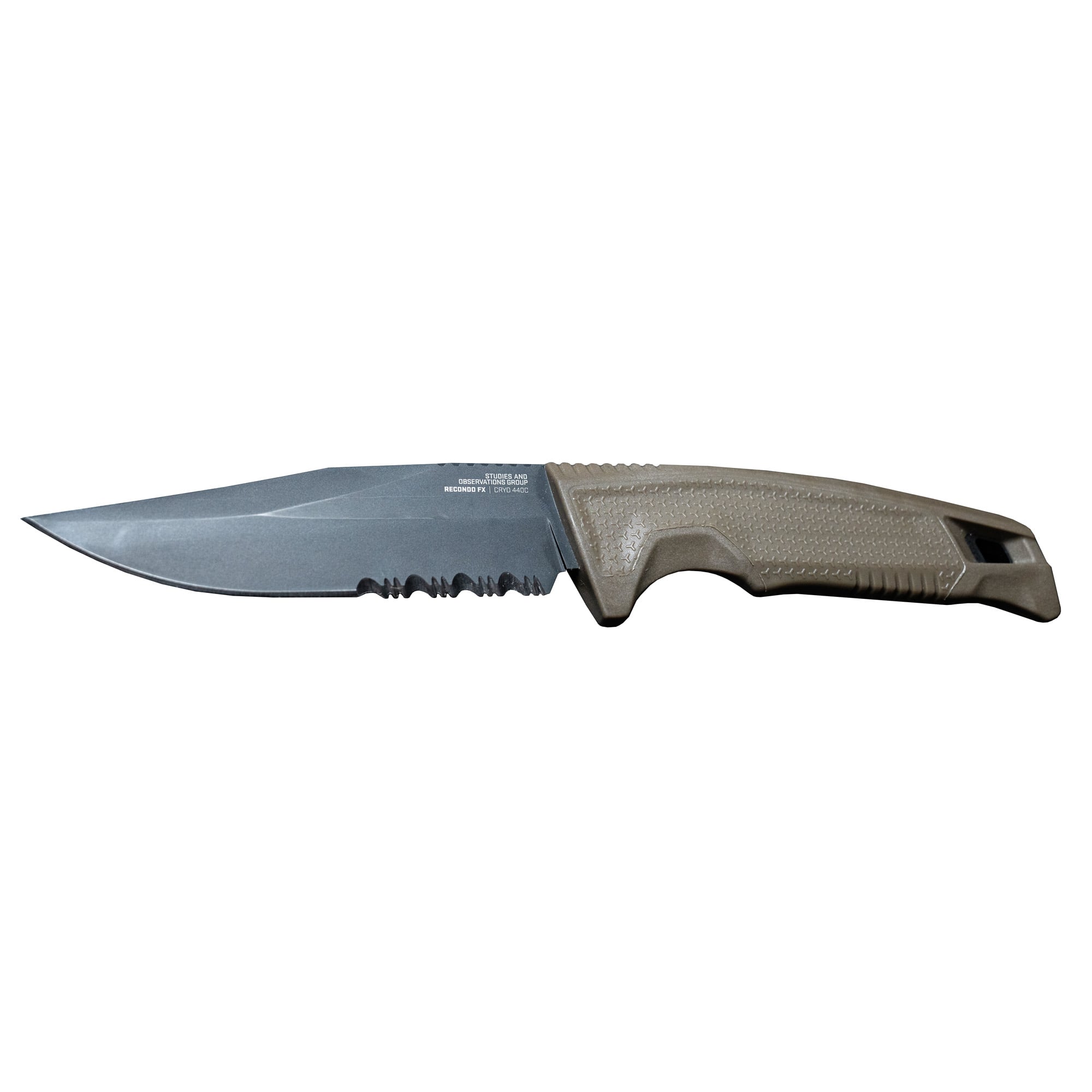 SOG Knives Recondo 4.6" Clip Point Fixed Blade Knife, Black - SOG17220457
