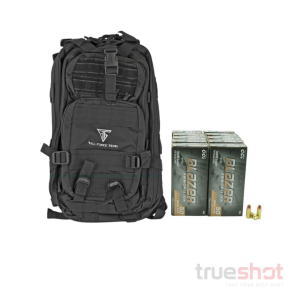 BACKPACK DEAL: Black Full Forge Gear Backpack and 500 Rounds of Ammo - CCI 9mm 115 Grain