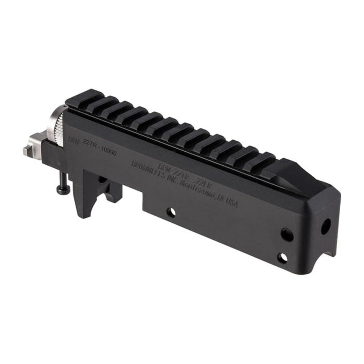 Brownells BRN-22TR Stripped Railed Receiver, Black