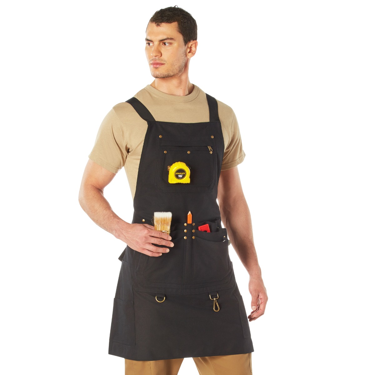Rothco Canvas Full Work Apron - Black