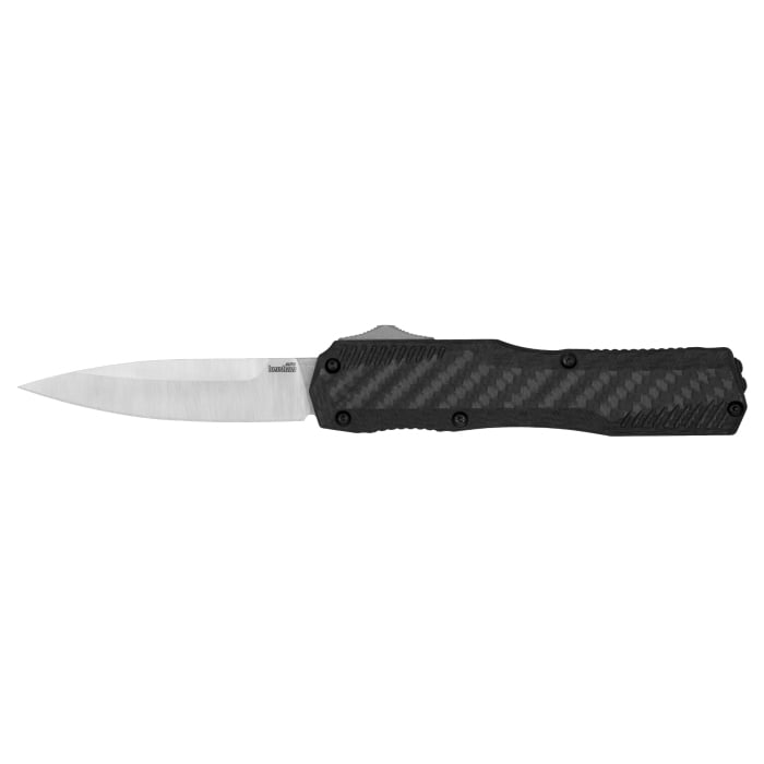 Kershaw Livewire Auto OTF Spear Point Knife, Carbon Fiber - 9000CF
