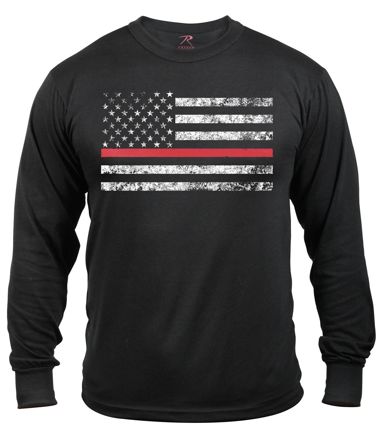 Rothco Thin Red Line Long Sleeve T-Shirt - 2X-Large