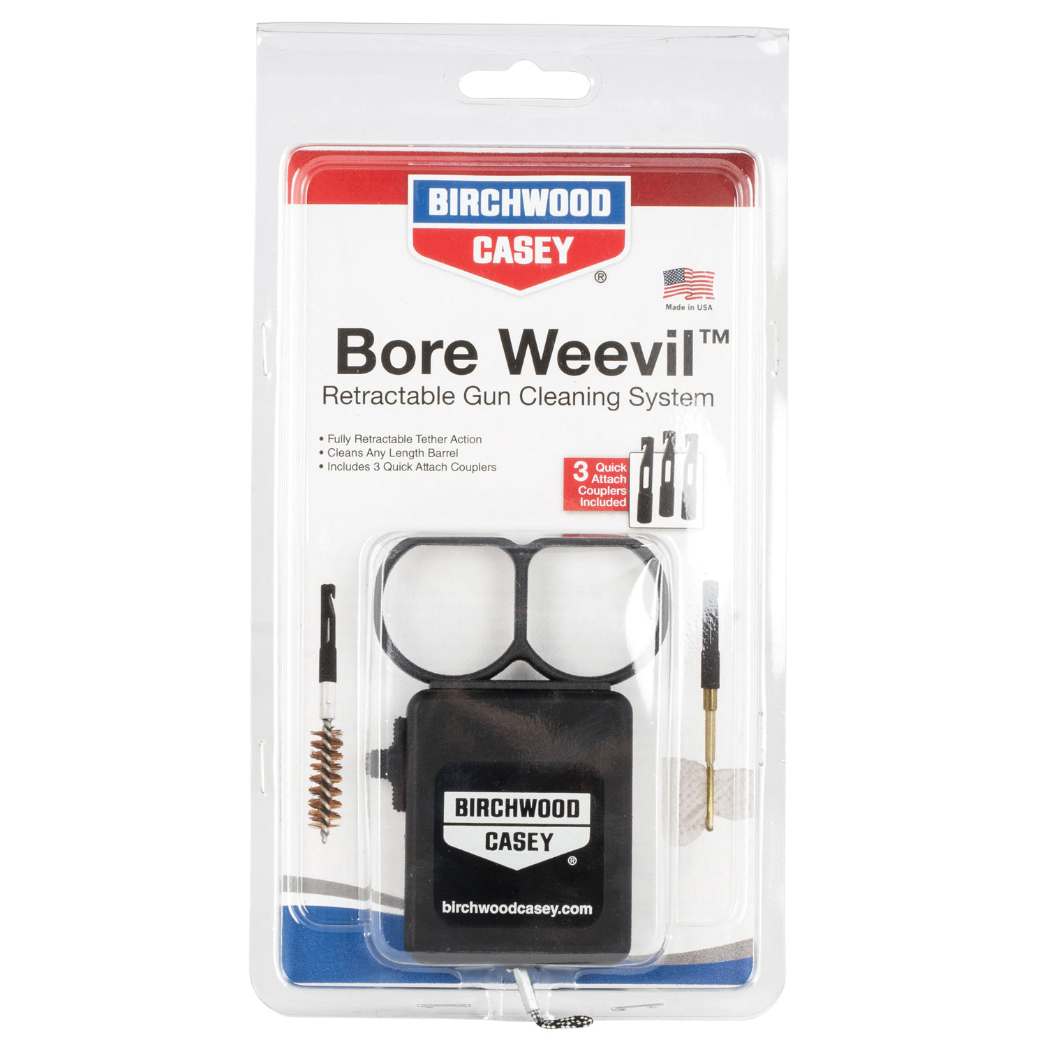 Birchwood Casey Bore Weevil Retractable Cleaning System - Black - 41707