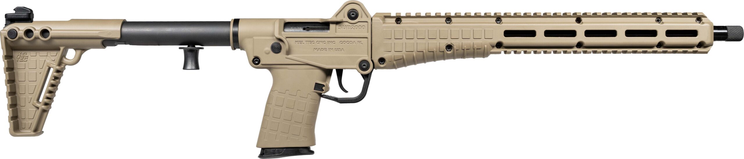 KelTec Sub 2000 5.7x28mm Semi-Auto Rifle 20RD Tan