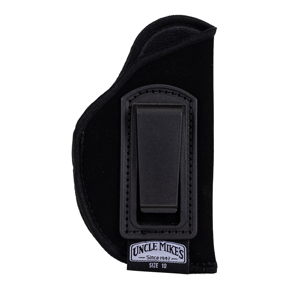 Uncle Mike's Size 10 Right Hand .22 to .25 Small Autos Inside-The-Pant Open Style Holster, Textured Black - 89101