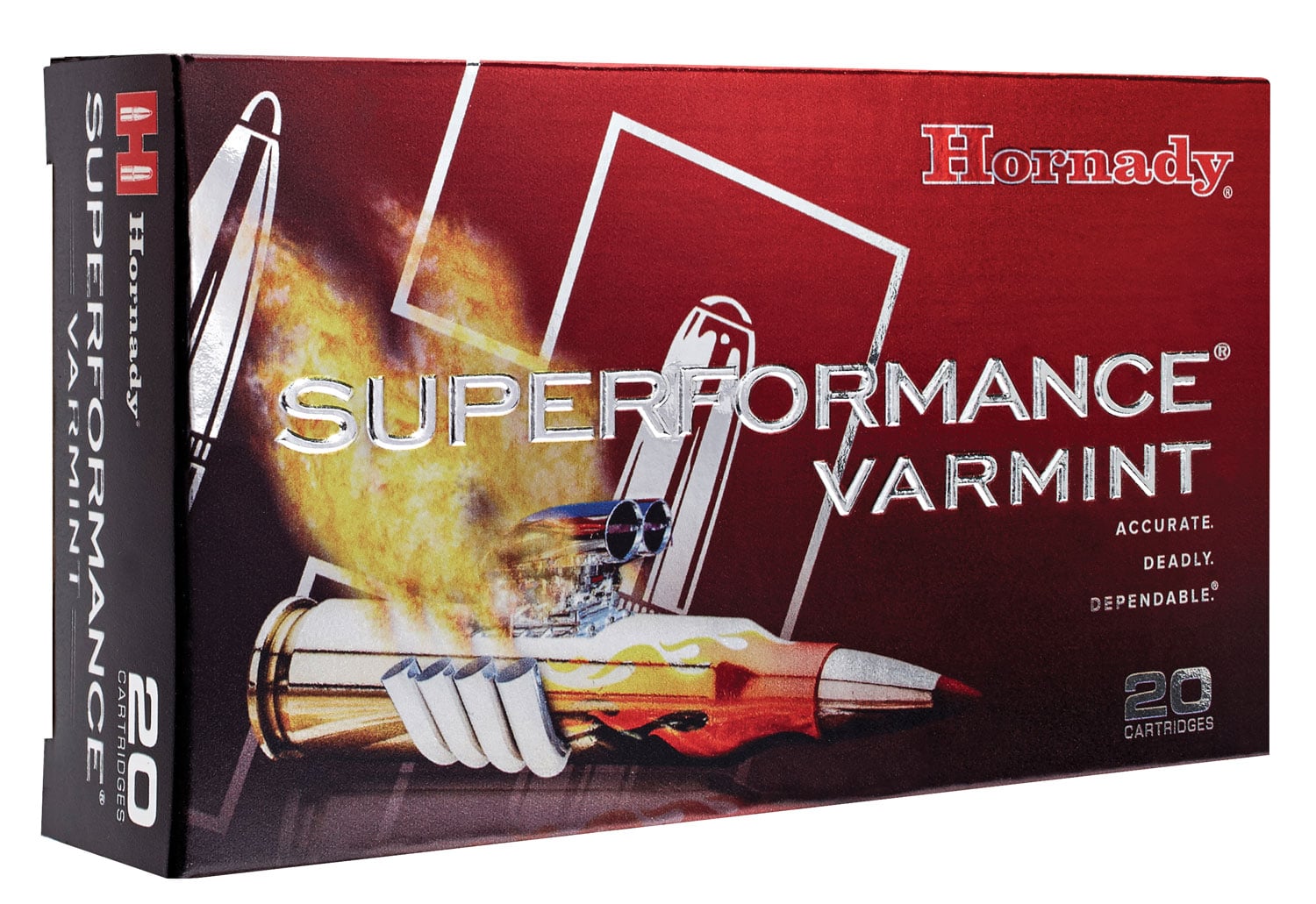 Hornady Superformance Varmint 24 gr NTX .204 Ruger Ammo, 20/box - 83209