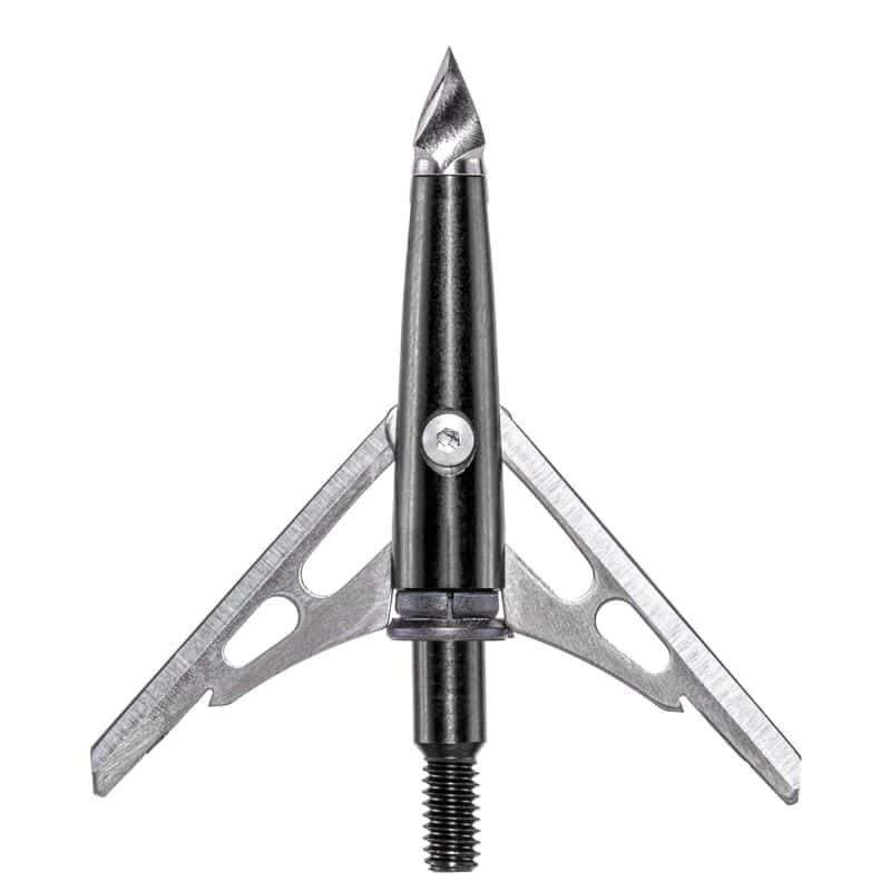 Rage Black 2"/100 gr 2-Blade Chisel Broadhead, Black Pack of 3