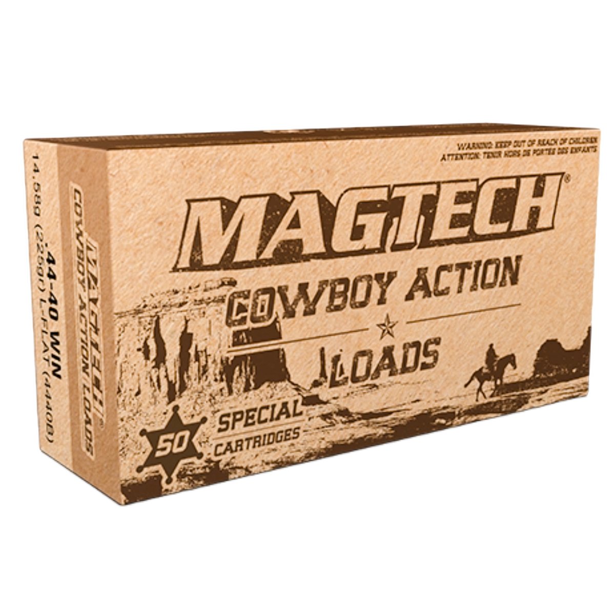 Magtech 4440B Cowboy Action 44-40Win 225gr Lead Flat Nose 50 Per Box/20 Case - No Credit Card Fees - Low, flat rate shipping