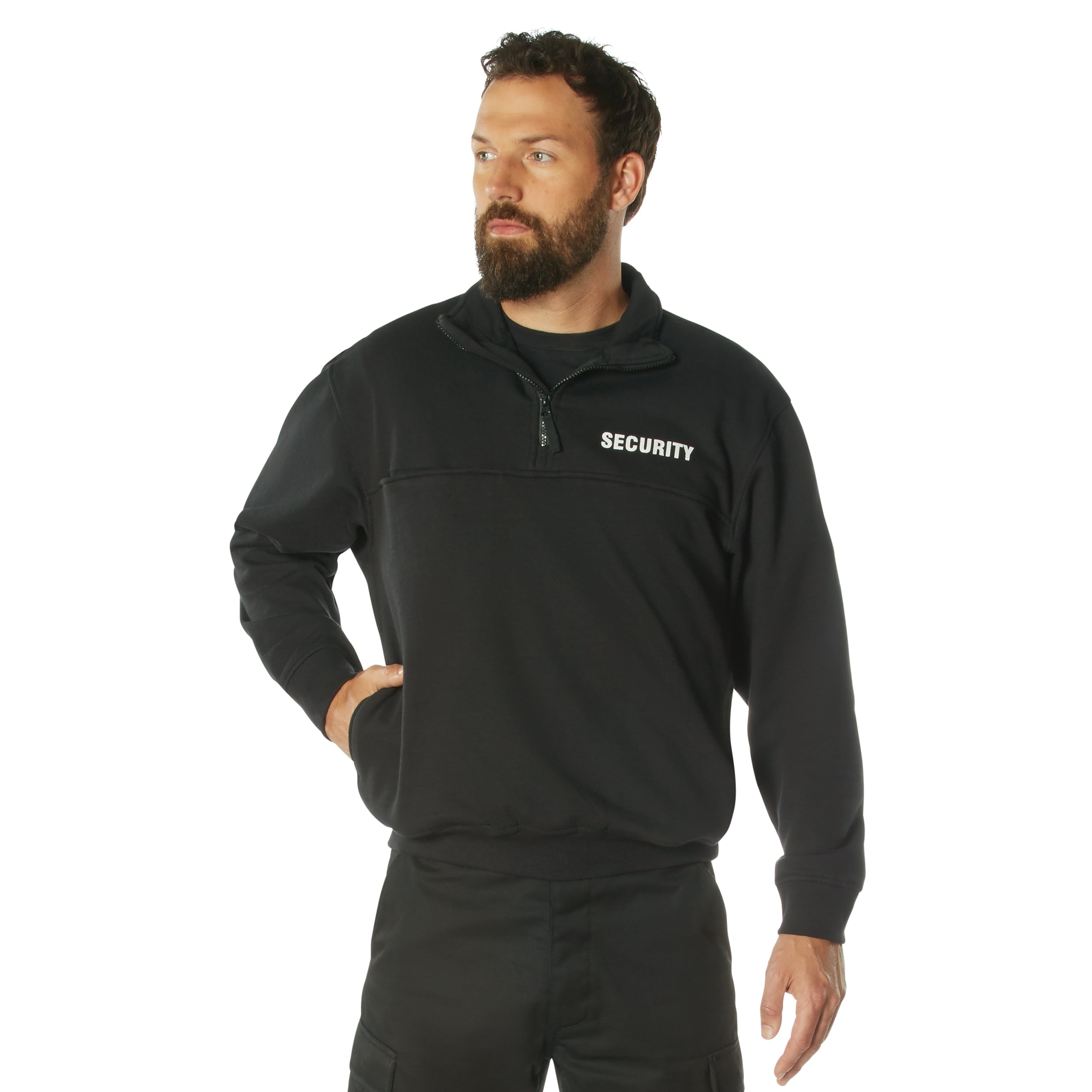Rothco Security 1-4 Zip Job Shirt - Black, X-Large