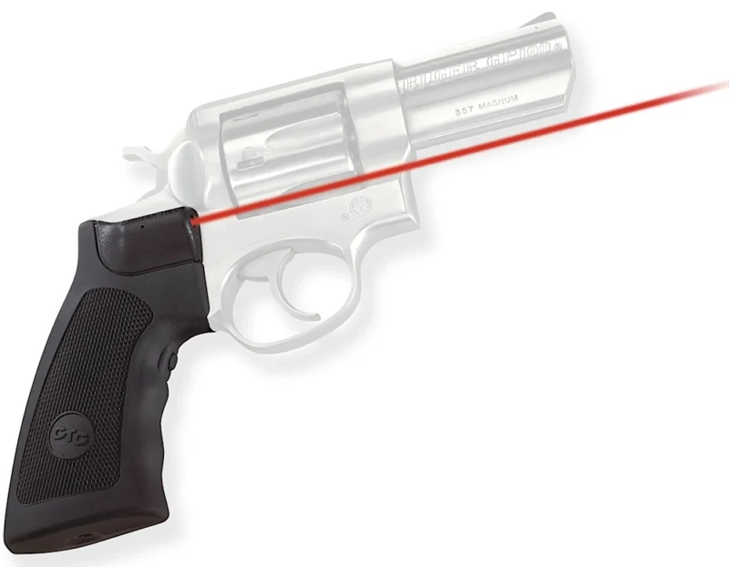 Crimson Trace 011790 Lasergrips Fits Ruger Alaskan/GP100/Super Redhawk, Red Laser 633nM Wavelength 5mW Output, Black Polymer