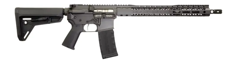 Black Rain Ordnance SSP300BLKSMK SSP 300 Blackout 30+1 16" Black Nitride Threaded Barrel, Smoke Cerakote Aluminum Receiver w/Picatinny Rail, Magpul MOE SL Black Polymer Stock, Black Magpul Grip