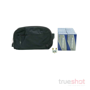 BUNDLE DEAL: Black Vertx Everyday Fanny Pack 2.0 and 500 Rounds of Ammo - Magtech 9mm 115 Grain Steel
