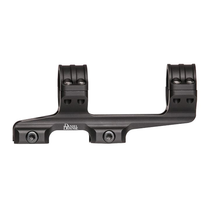 Daniel Defense 1" 6061 T6 Aluminum 1-Piece Double Ring Scope Mount, Hardcoat Anodized Black - 047-07246