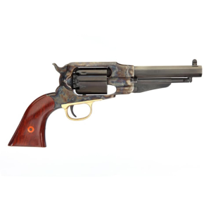 Uberti 1858 Remington New Model Army Black Powder Revolver 44 Caliber 5.5" Blued Barrel Case Hardened Frame Walnut Grip