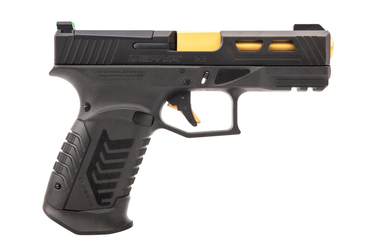 Derya Arms DY9 9MM BK/GLD 10+1 3.8" OR US OPTIC-READY SLIDE