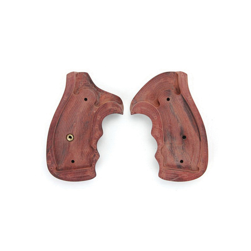 Pachmayr Renegade Checkered Grip for S&W K/L Frame Round Butt Revolver, Rosewood - 63020
