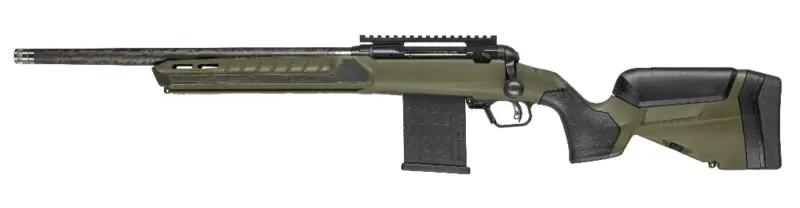 Savage Arms 32944 110 UltraLite Predator 6.5 Creedmoor 10+1 18" Carbon Fiber Barrel, Arca Rail Forend, Hunter Green AccuStock w/AccuFit V2 Synthetic Stock, Left Hand