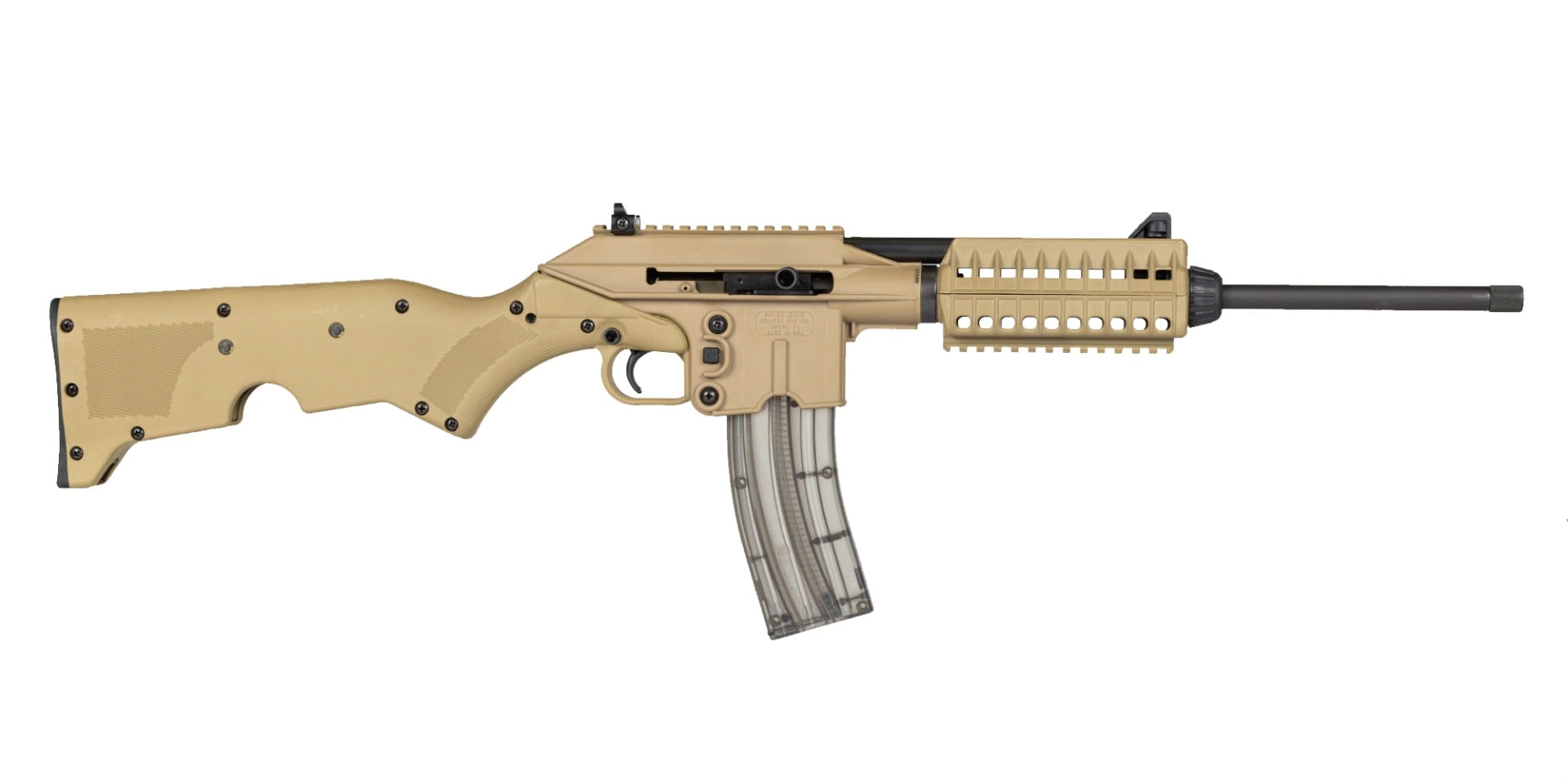 Kel-Tec SU22 .22LR 16.1" 26rd Rifle, Tan - SU22CATAN