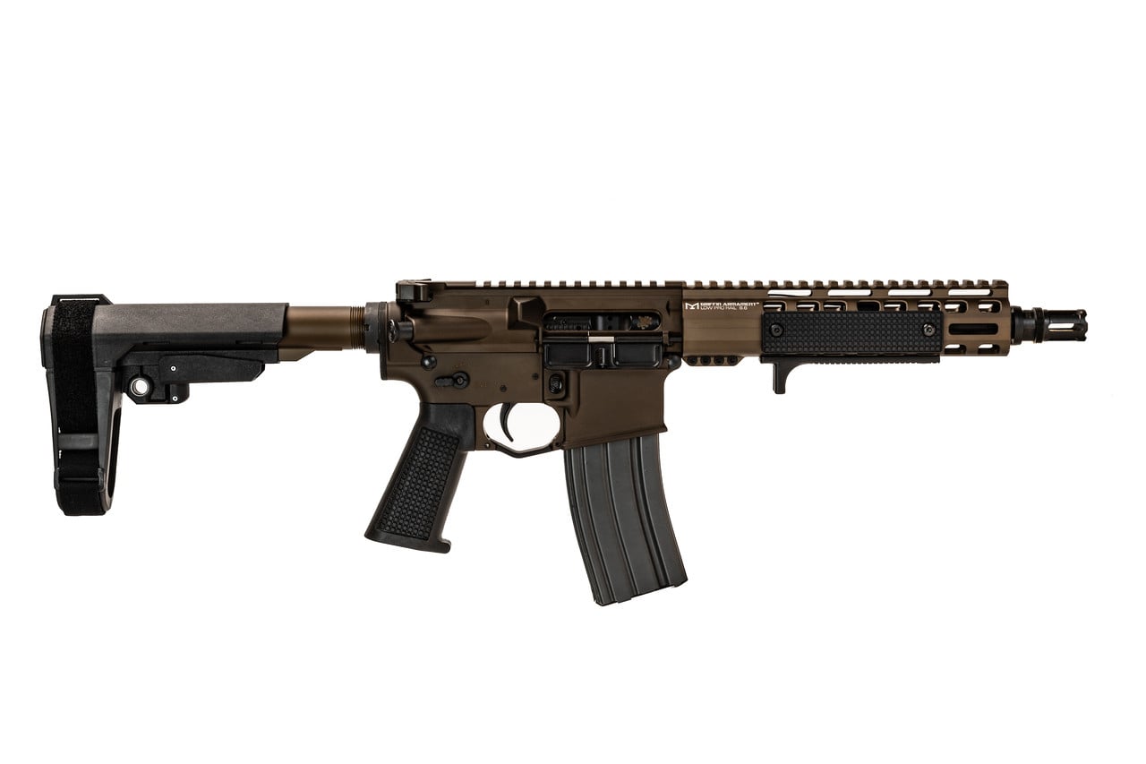 Griffin Armament MK1 PSD 9.5" 223 Wylde AR Pistol, Terra Brown