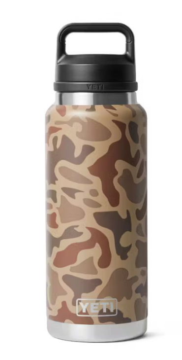Yeti Rambler 36 oz Bottle Chug, Wetlands Camo