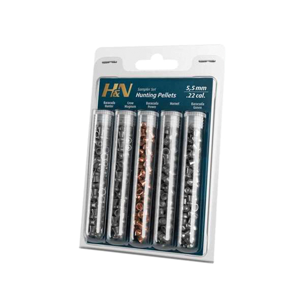 H&N Hunting-Sampler Type II .22 Cal 5-Type Airgun Pellet