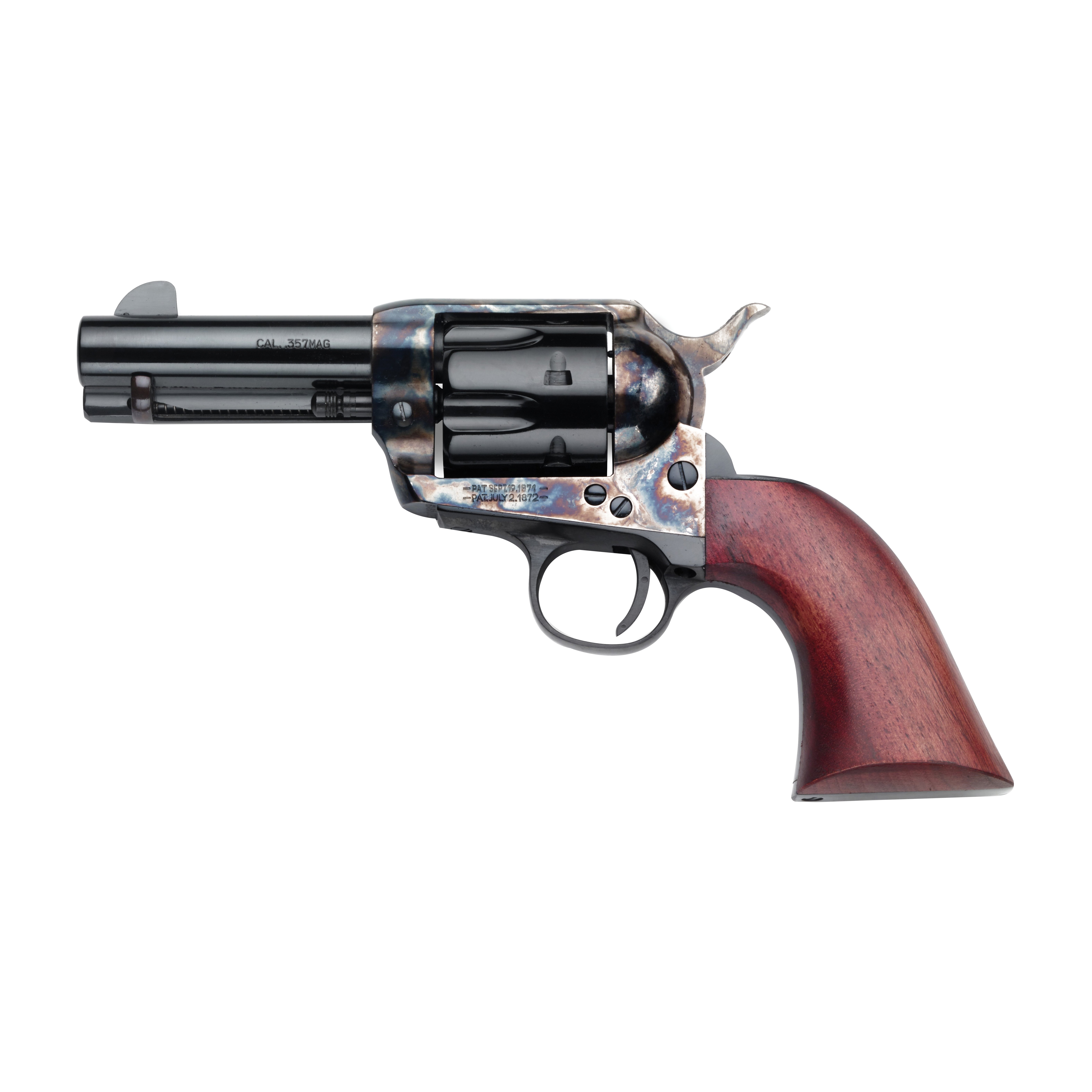 Pietta 1873 Posse Handgun .357 Mag 6rd 3.5″ Barrel Case Hardened Walnut Grips - No Credit Card Fees - Low, flat rate shipping