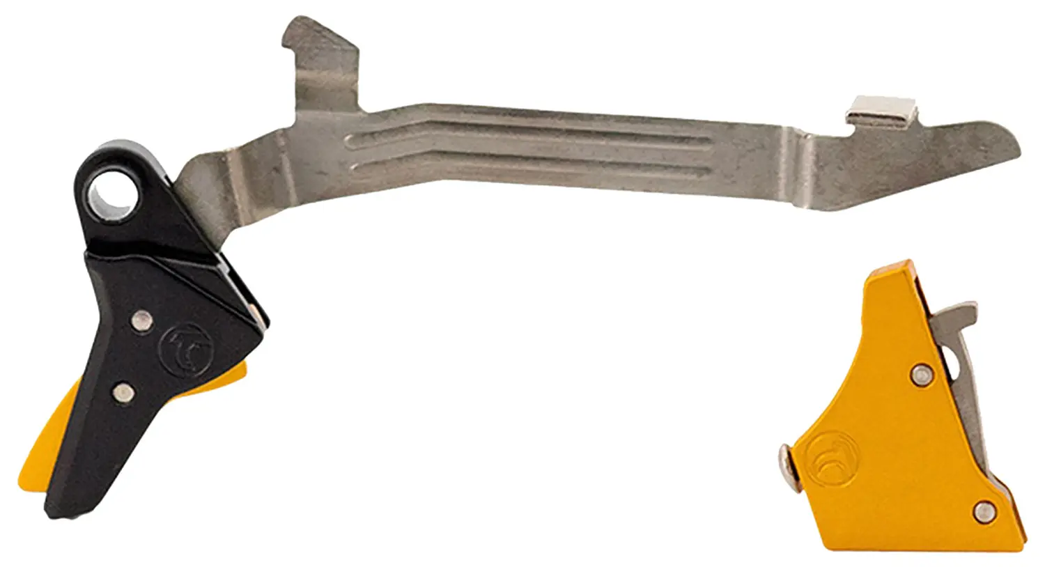 Timney Triggers ALPHAGLOCK34GOLD Alpha Competition 9mm Luger/40 S Gold Straight Trigger Compatible w/Most Glock Gen3-4
