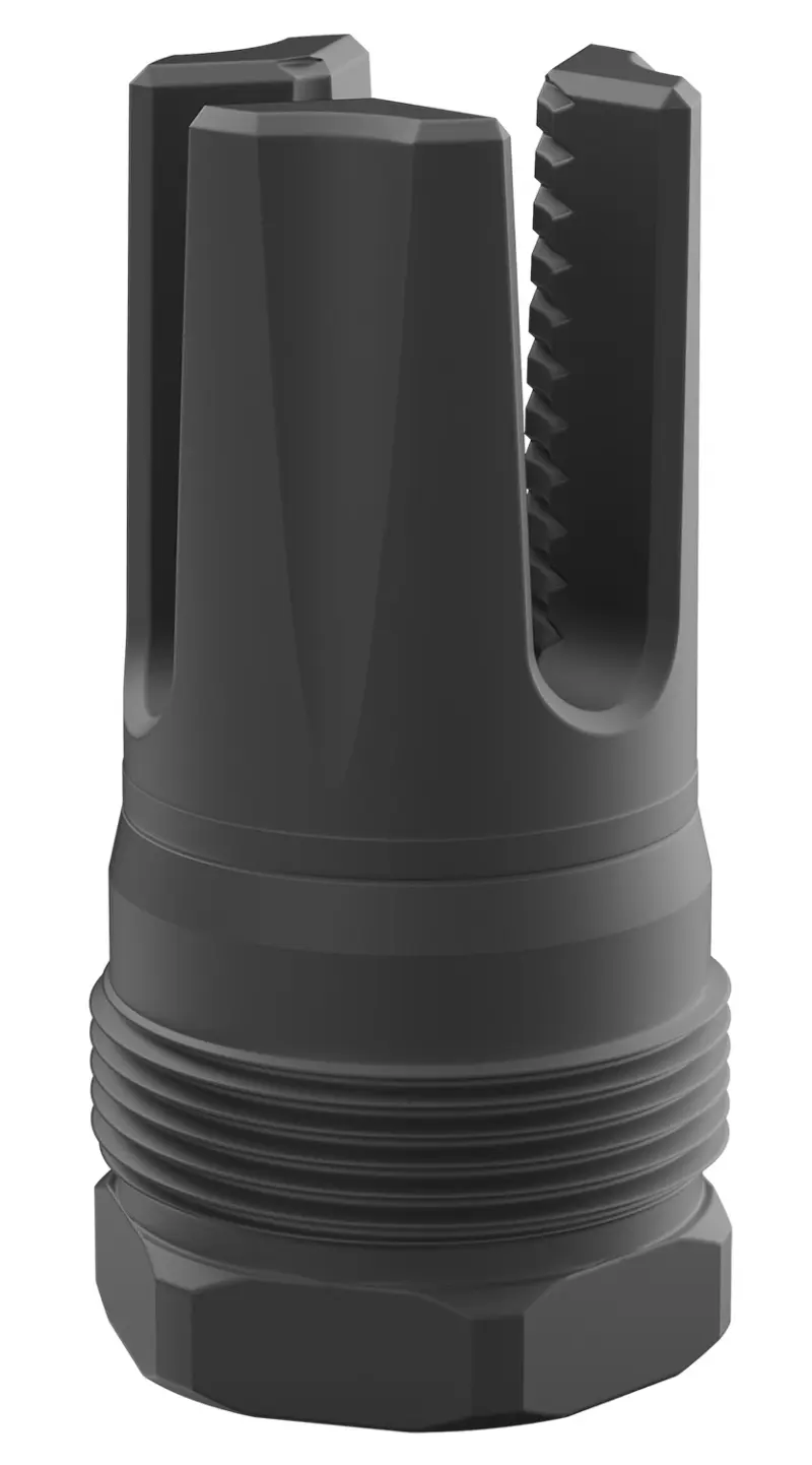 Breek Arms BRK4416 Scorch 3-Prong Plan B Black Nitride Steel 5/8"x24 Threads 30 Cal