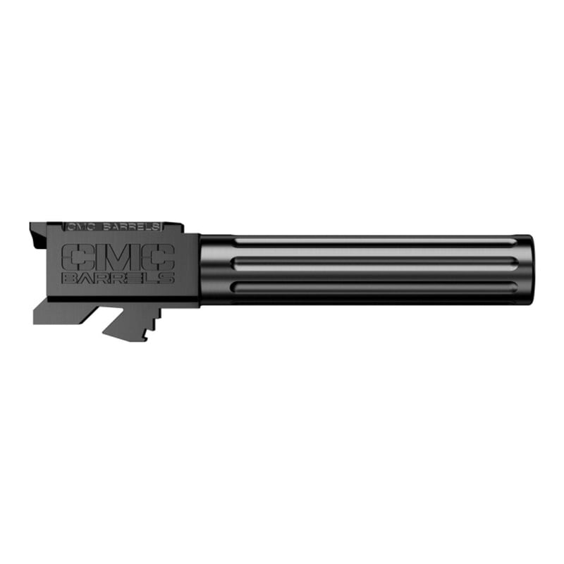CMC Triggers Match Precision 9mm 4.01" Match Grade Fluted Non-Threaded Barrel, Black Diamond-Like Carbon - 75522