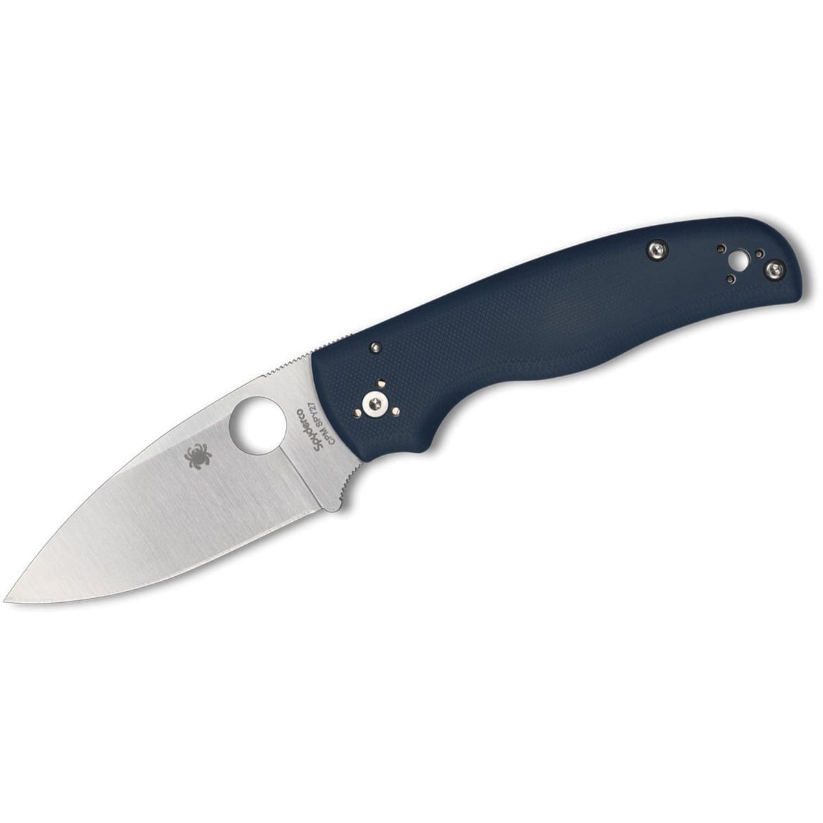 Spyderco Shaman Folding Knife Drop Point, Cobalt Blue