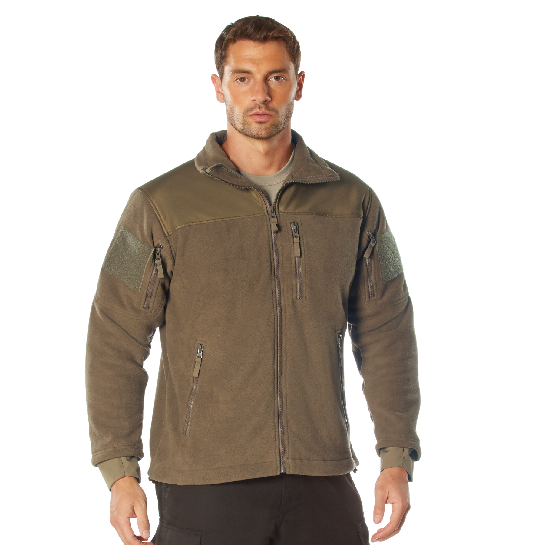 Rothco Spec Ops Tactical Fleece Jacket - Coyote Brown, X-Small
