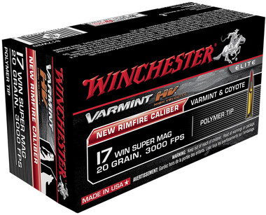 Winchester Varmint HV 17 Winchester Super Magnum (WSM) 20gr Polymer Tip