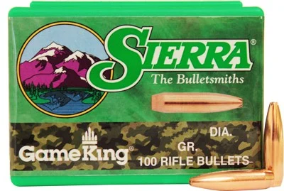 SIERRA BULLETS .25 CAL .257 - 90GR HP-BT 100CT