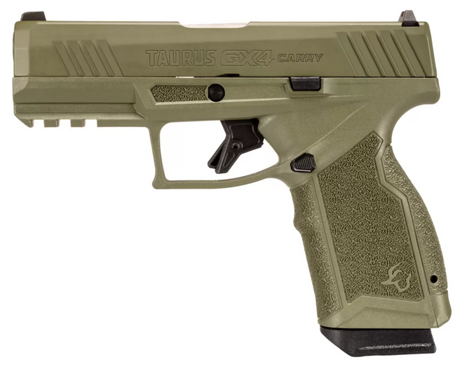 Taurus GX4 Carry 9mm 3.7" Pistol - Green, 15+1 Rounds