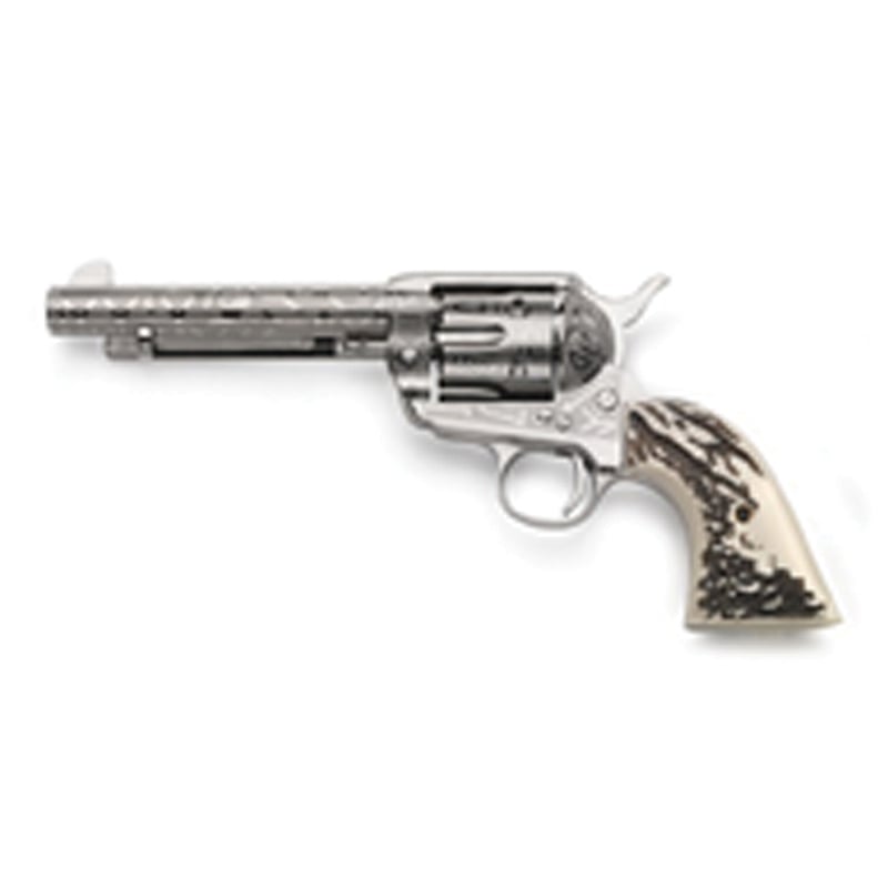 Taylors & Company 1873 Cattle Brand Engraved .45 LC Revolver, Nickel Plated - OG1408