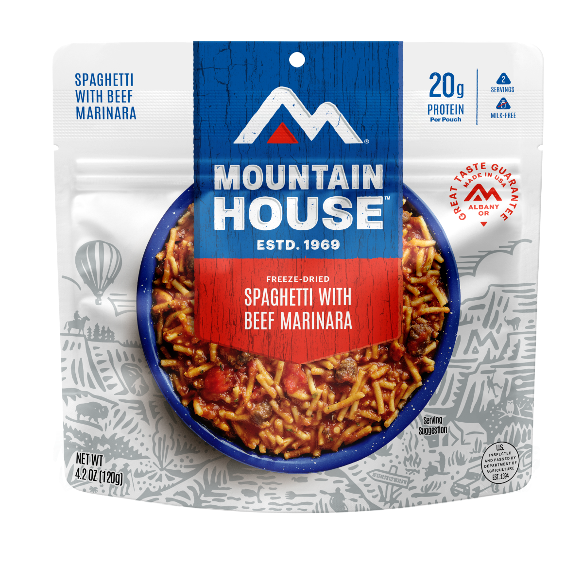 Mountain House Freeze Dried Spaghetti w/ Beef & Marinara - 55120