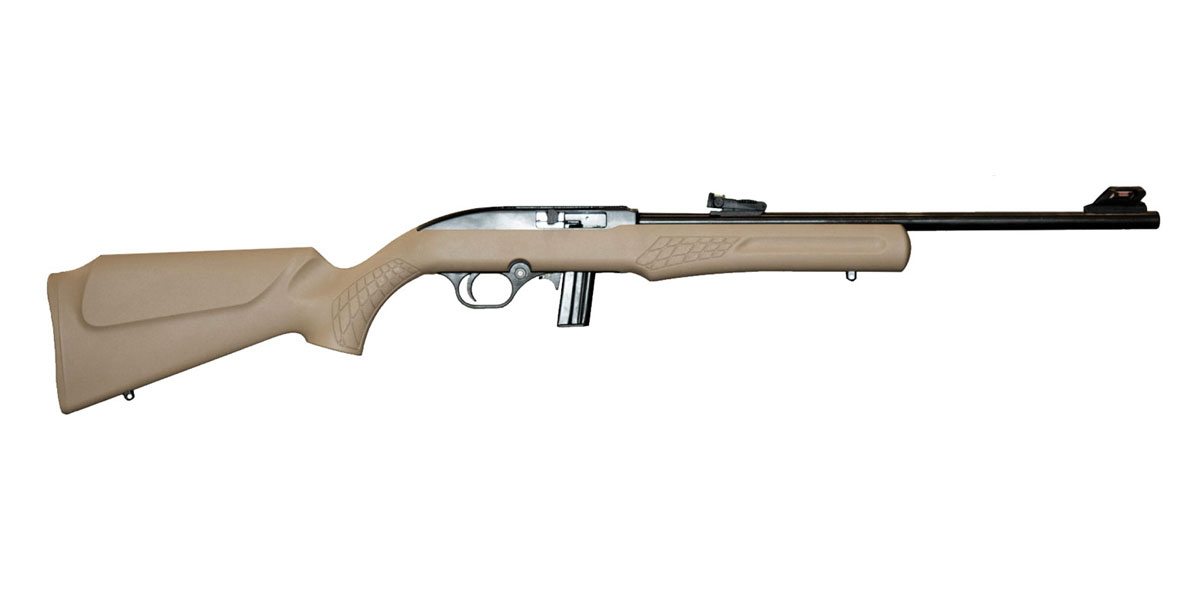 Rossi RS22 18" .22 LR Semi-Auto Rifle, Flat Dark Earth - RS22FDE