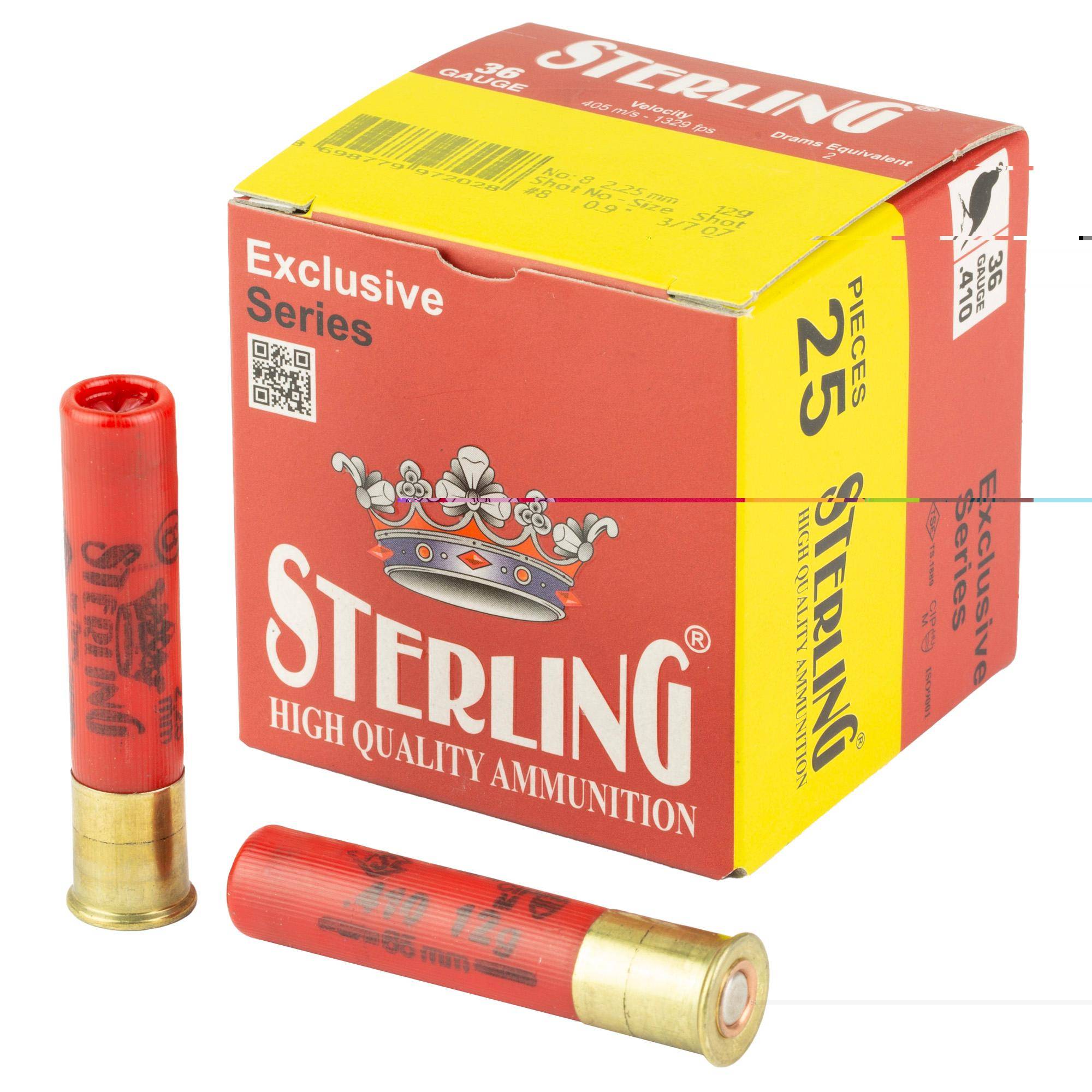 Sterling Exclusive 410 2.5 #8 (25 Rounds)