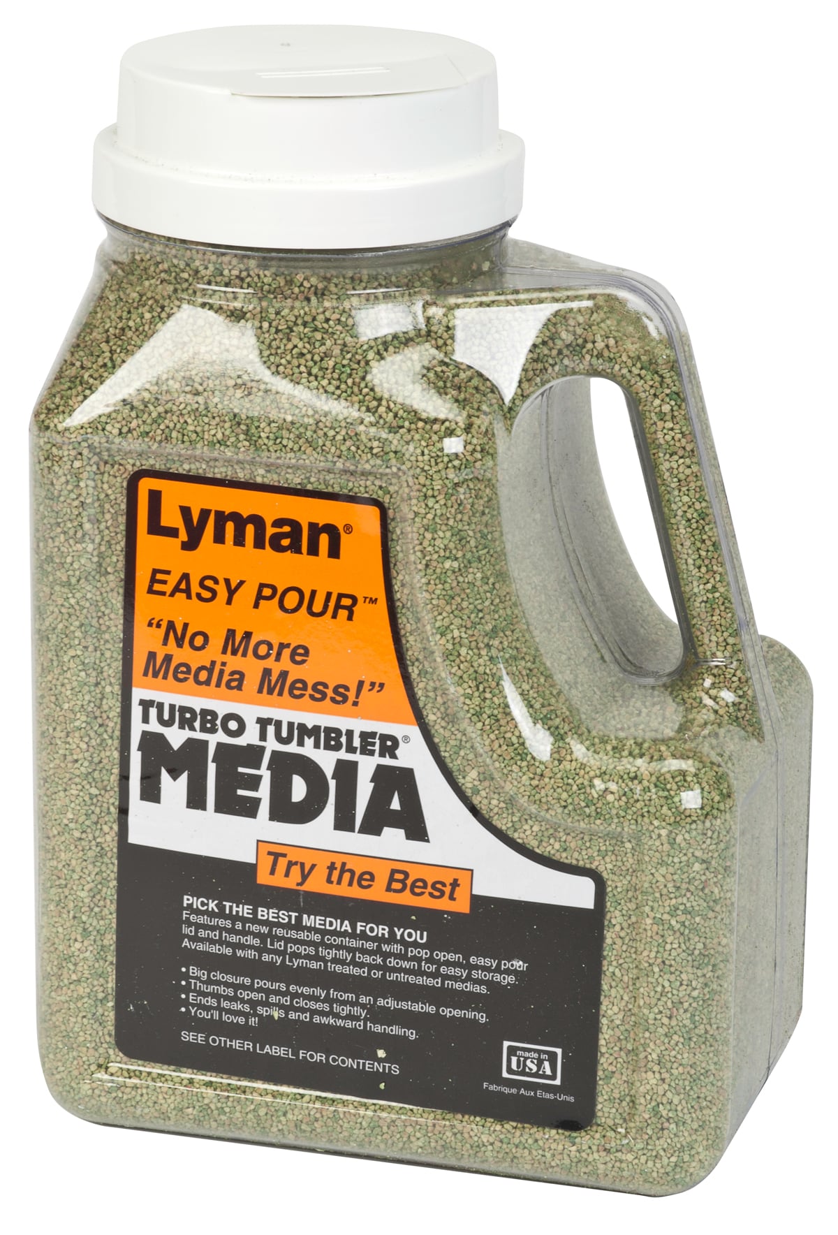 Lyman "Easy Pour" Turbo Brass Cleaning Media Corncob Green 6lb 7631394
