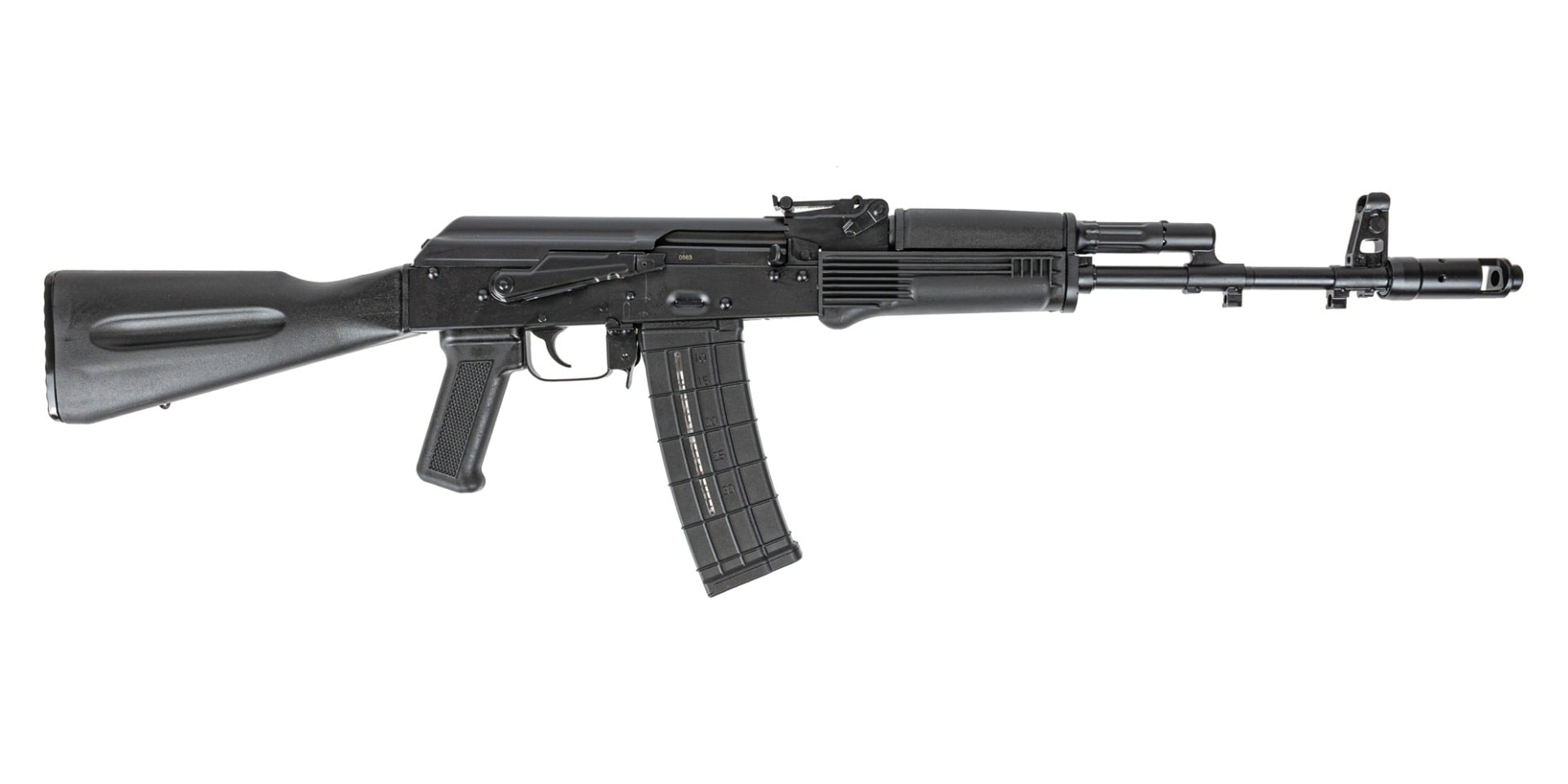PSA AK-101 Classic Polymer Rifle with Toolcraft Trunnion, Bolt, and Carrier, Black